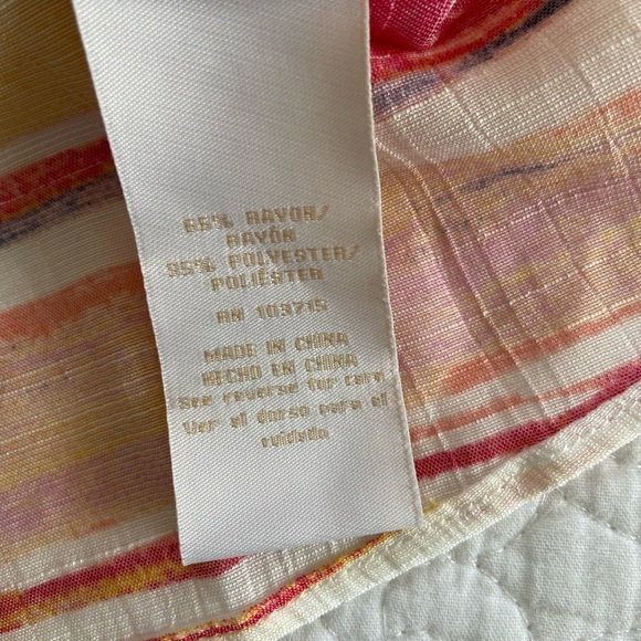 Hope & Harlow Striped Blouse Boho, Resort, Classic Chic, Light Whimsygoth - Picture 3 of 8